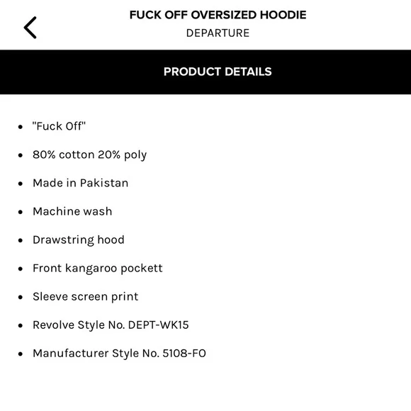 Departure F Off Hoodie - Picture 6 of 6